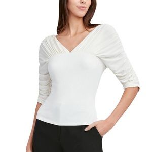 BCBGMaxAzria Cream Top - sz S - NWT